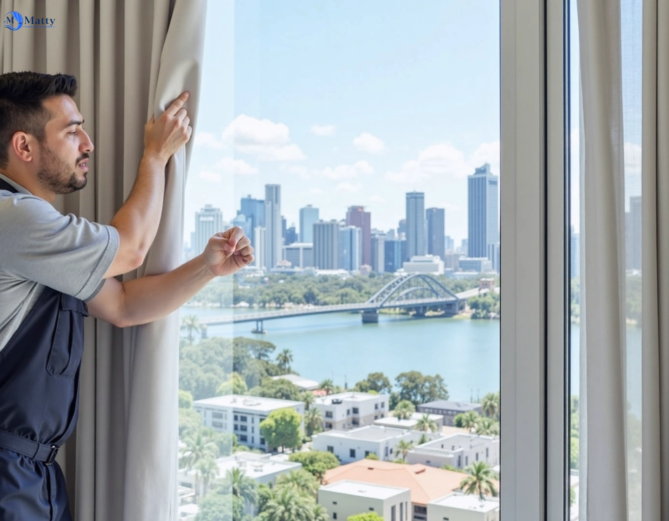 Professional curtain steam cleaning service cairnlea-vic QLD by Matty Curtain Cleaning