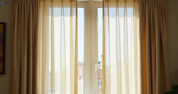 Dusty and dull curtains in cairnlea-vic before steam cleaning